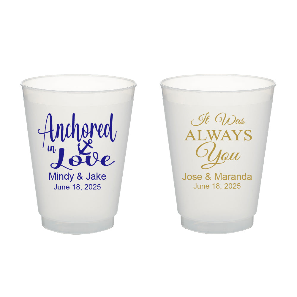 Personalized Wedding Themed Frost Cups