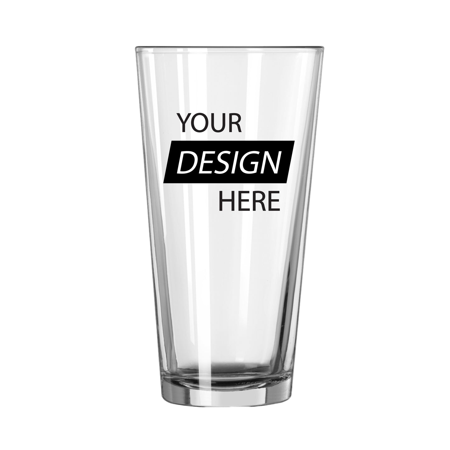 Personalized You Logo Mixing Glass 20oz