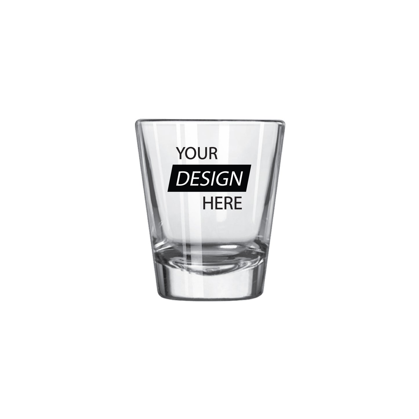Personalized You Logo Shot Glass 2 oz