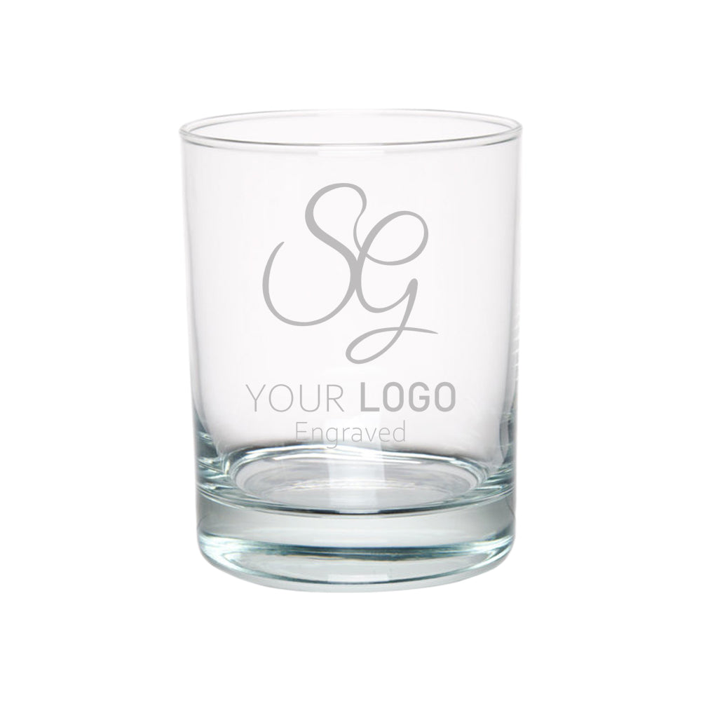 Your Logo Personalized Etched Monogram Glass